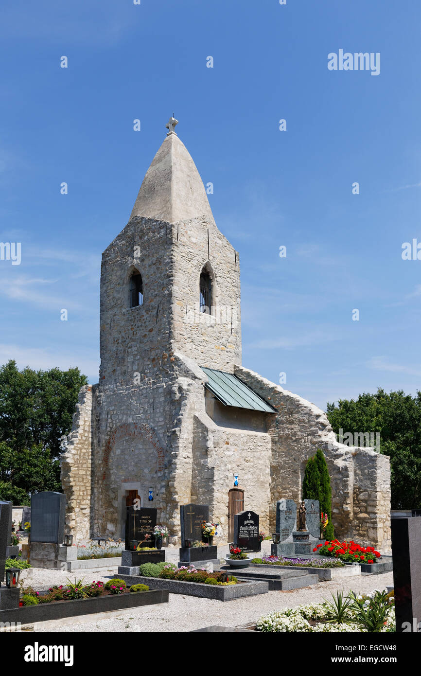 L'église de montagne, Leithaprodersdorf, Nord de Burgenland, Burgenland, Autriche Banque D'Images