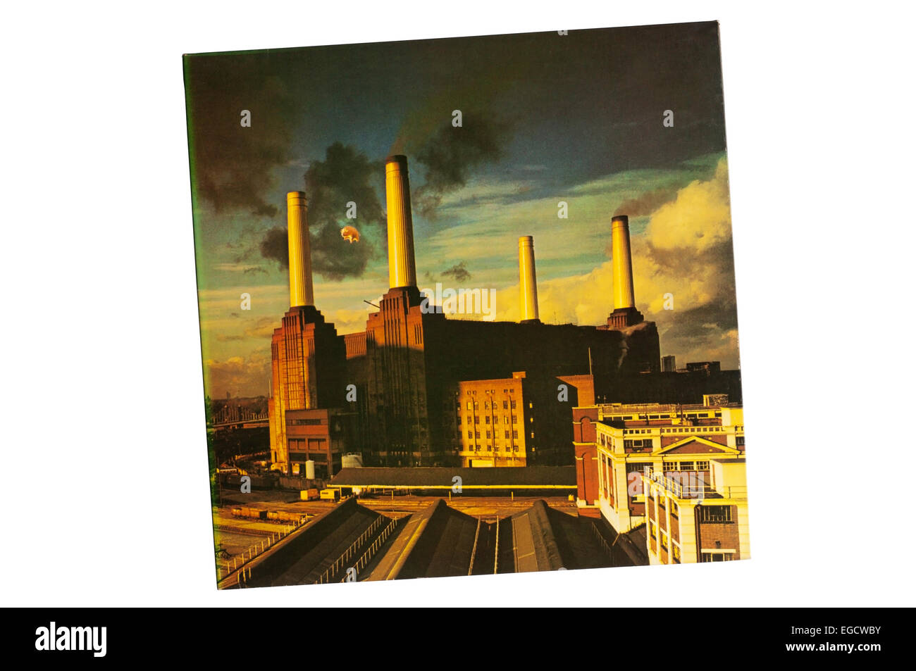 Les animaux a été le dixième album studio du groupe de rock progressif britannique Pink Floyd, sorti en janvier 1977. Couverture est d'Hipgnosis Banque D'Images