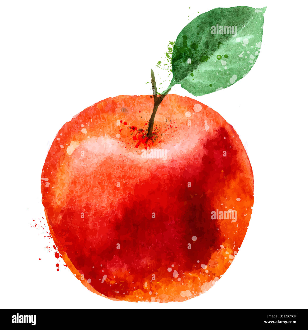 Modèle de conception de logo Apple. les fruits ou l'icône de l'alimentation. Banque D'Images