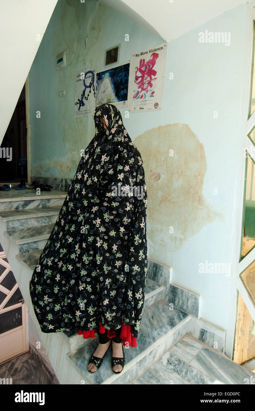Femme victime de violence domestique, Herat, Afghanistan Banque D'Images
