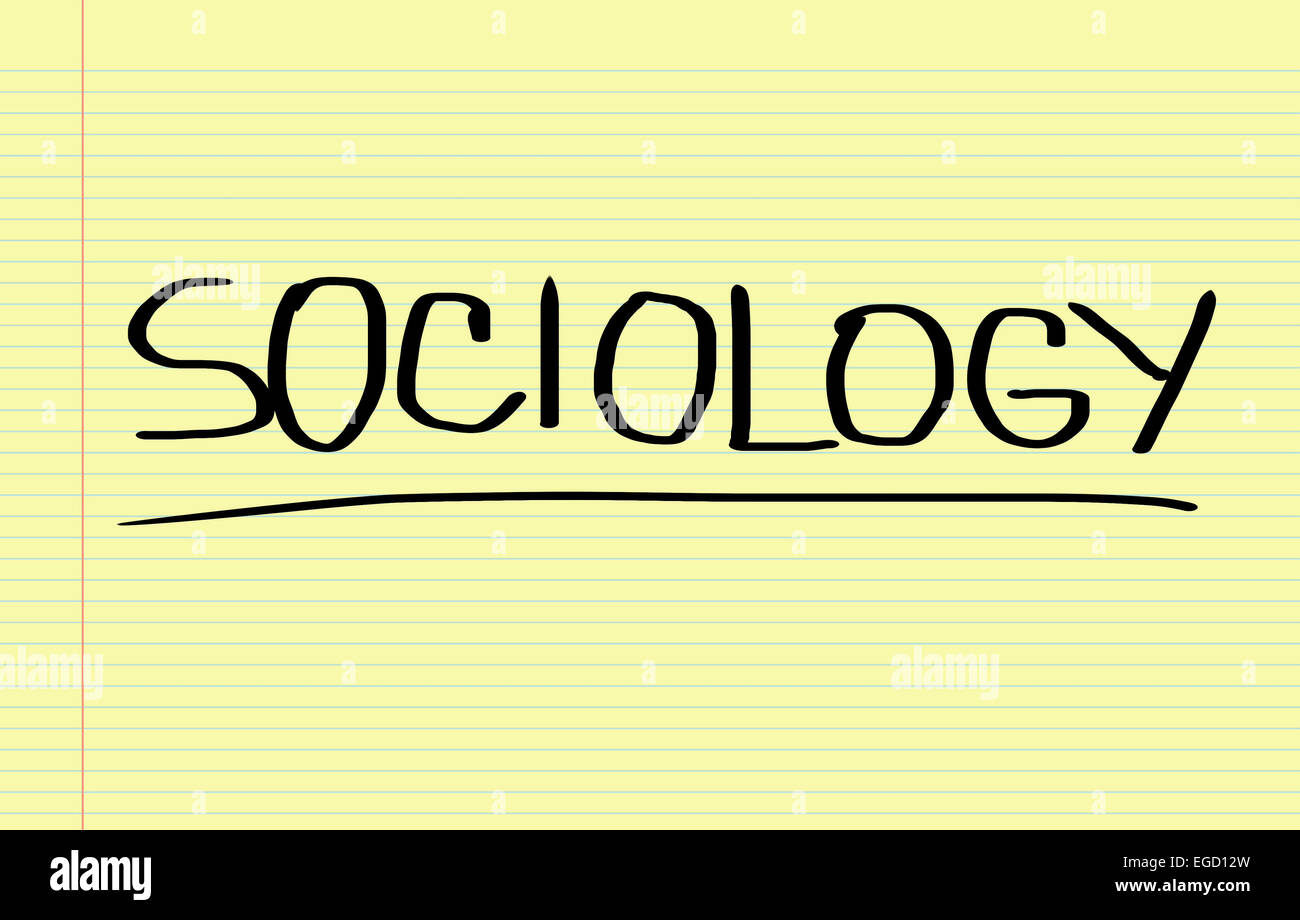 Concept de sociologie Banque D'Images