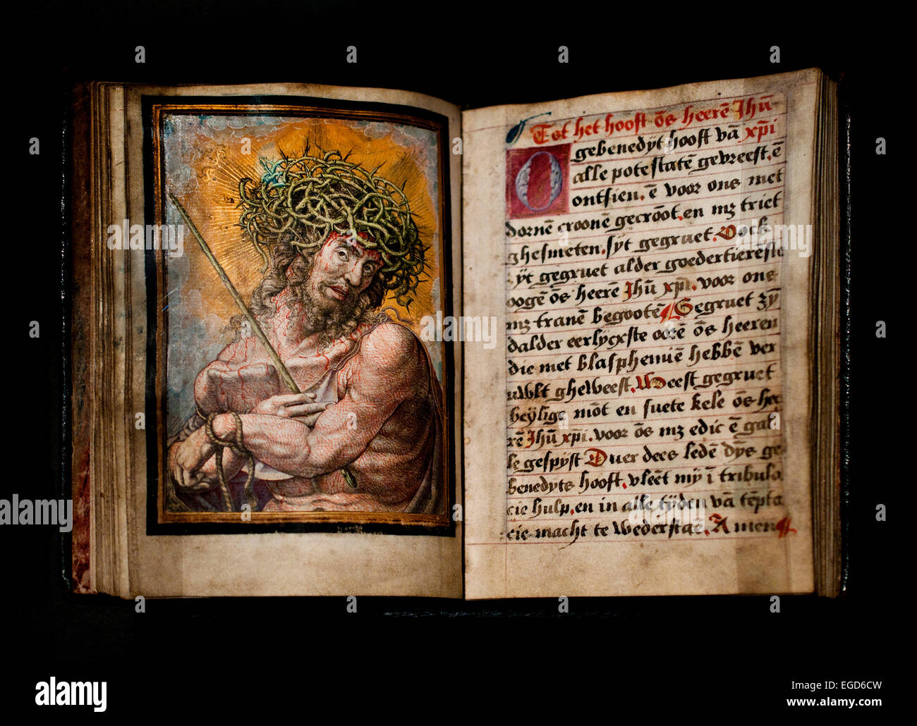 Le Christ comme l'Homme des Douleurs 1525 Frans van Espleghem Pays-bas néerlandais Crabbe Banque D'Images