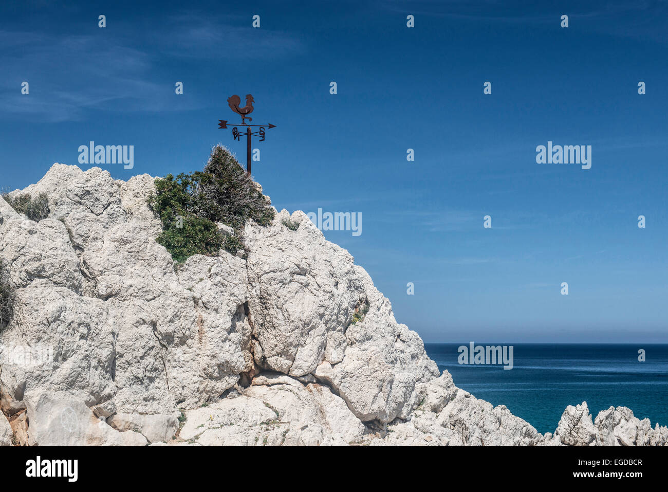 Paysage côtier à Cala de Sant Vicenç, près de Pollensa, Majorque, Espagne Banque D'Images