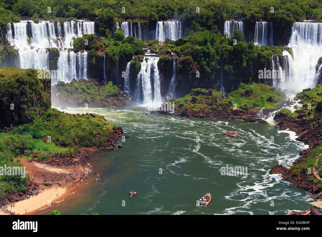 Le Brésil, l'État de Parana, Iguassu Falls National Park (Cataratas do Iguaçu) (UNESCO Site) Banque D'Images