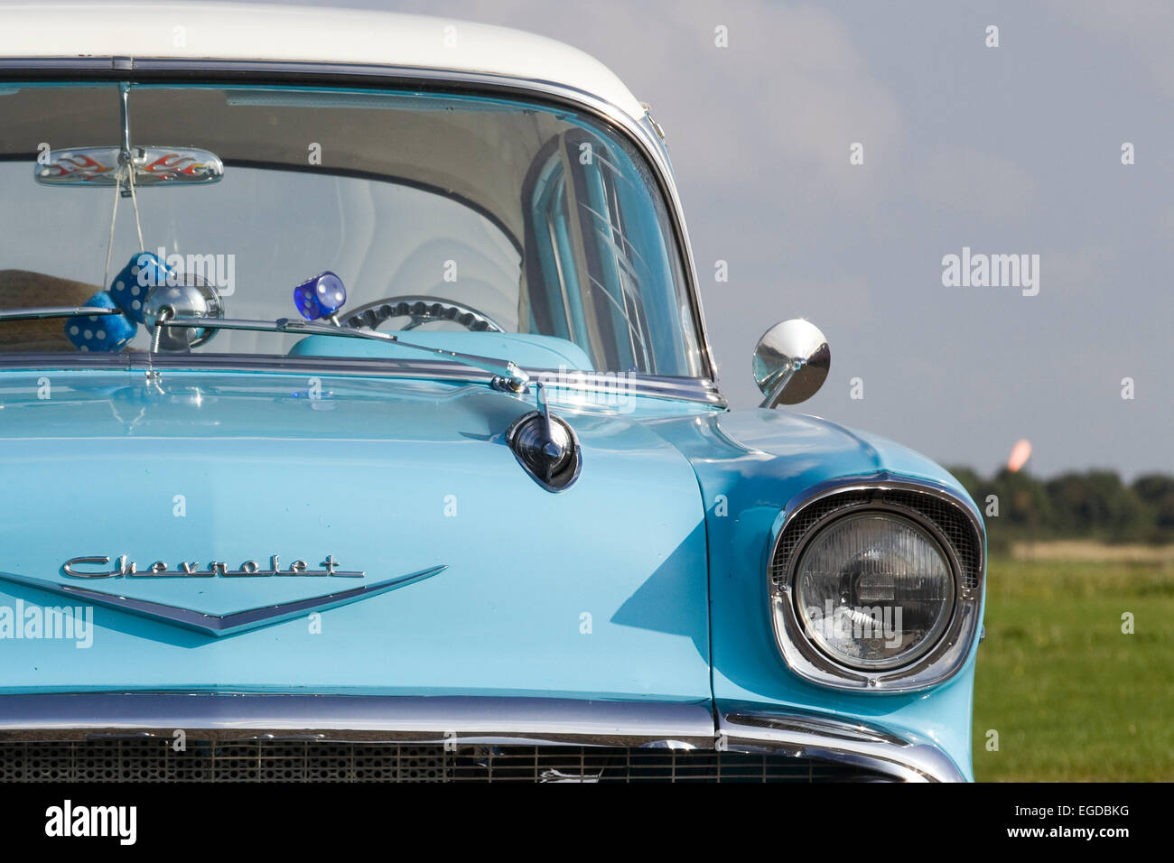 1957 Chevrolet. Chevy. Classic American car Banque D'Images