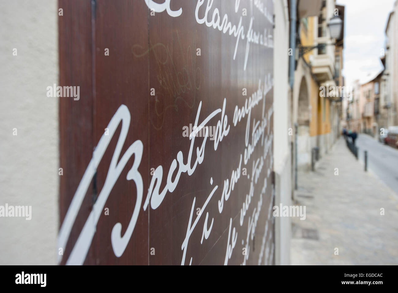 Ruelle dans la partie historique de Palma de Mallorca, Majorque, Espagne Banque D'Images