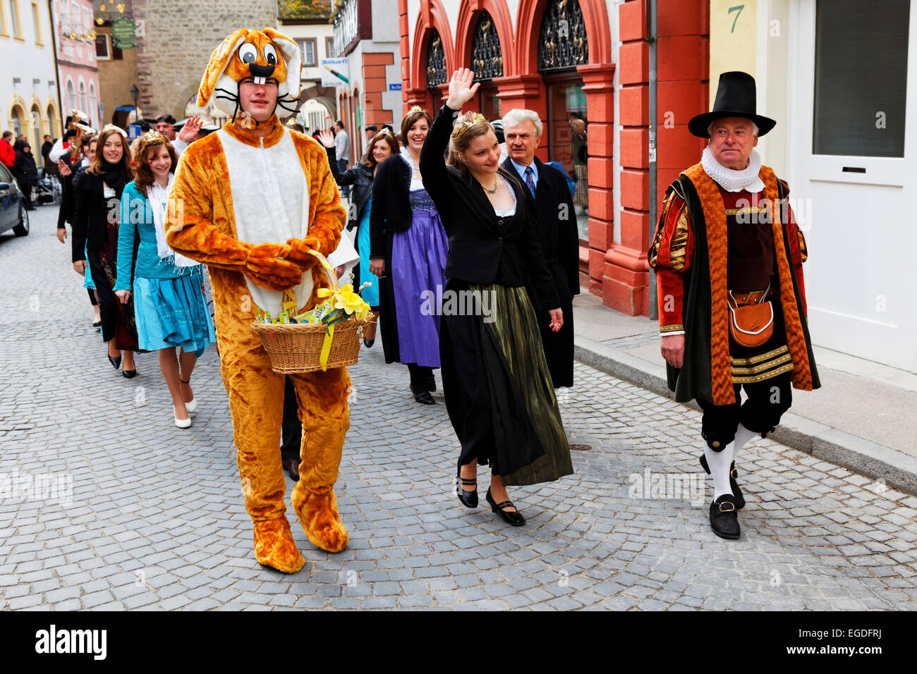Easter Parade, Volkach, Basse Franconie, Bavière, Allemagne Banque D'Images