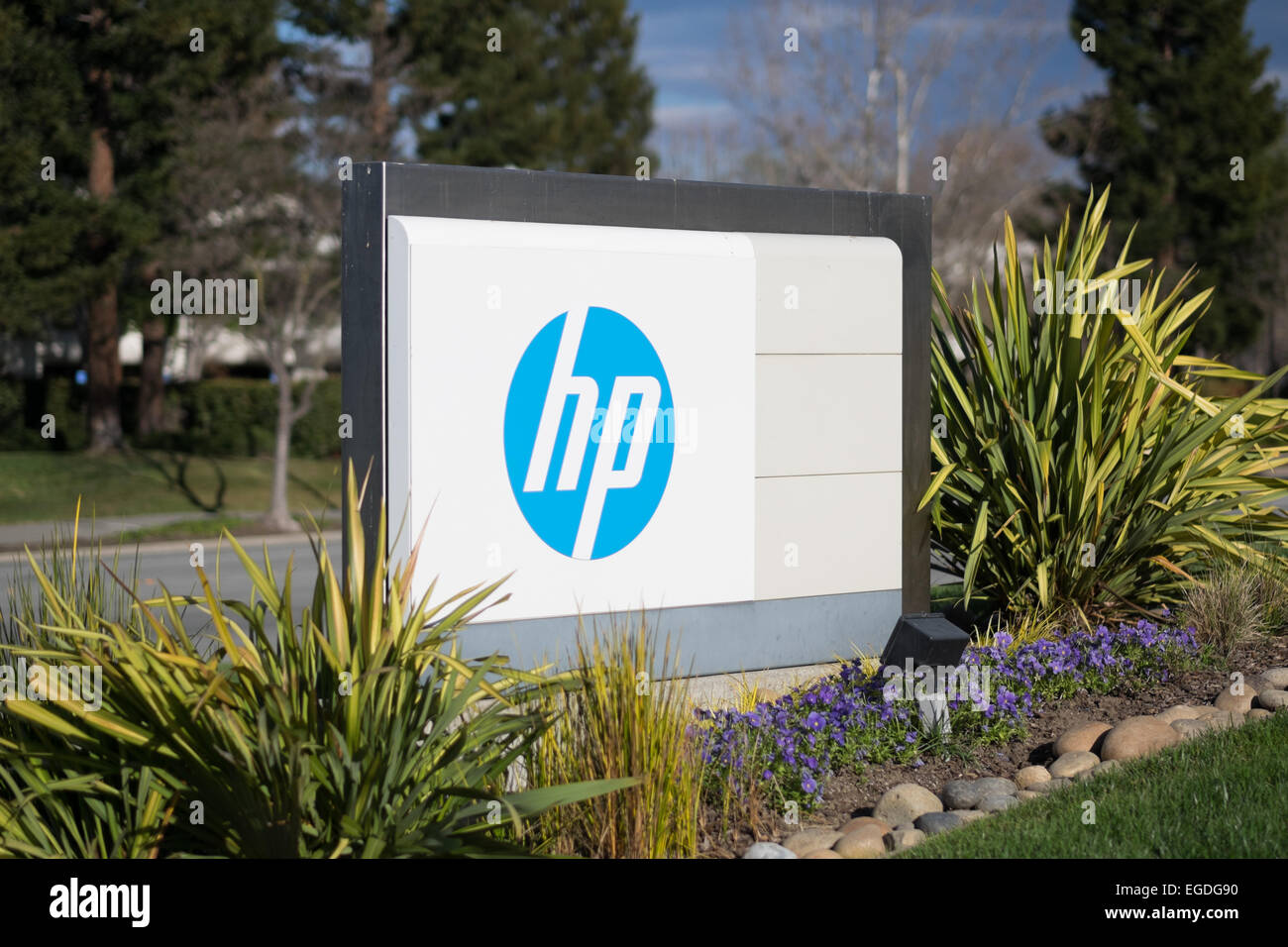 Hewlett Packard (HP) L'Administration centrale. Banque D'Images