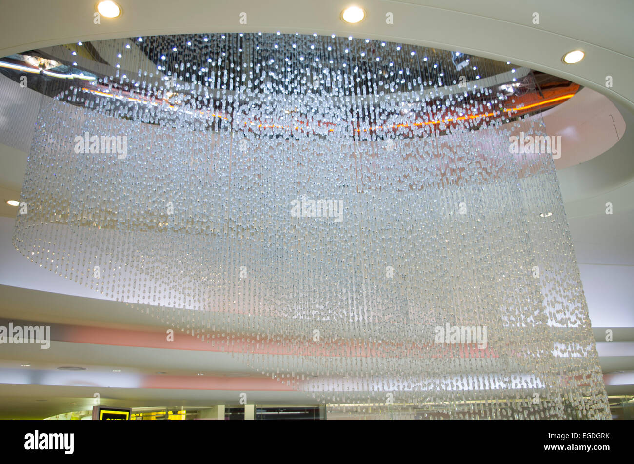 Lustre en cristal élégant Banque D'Images