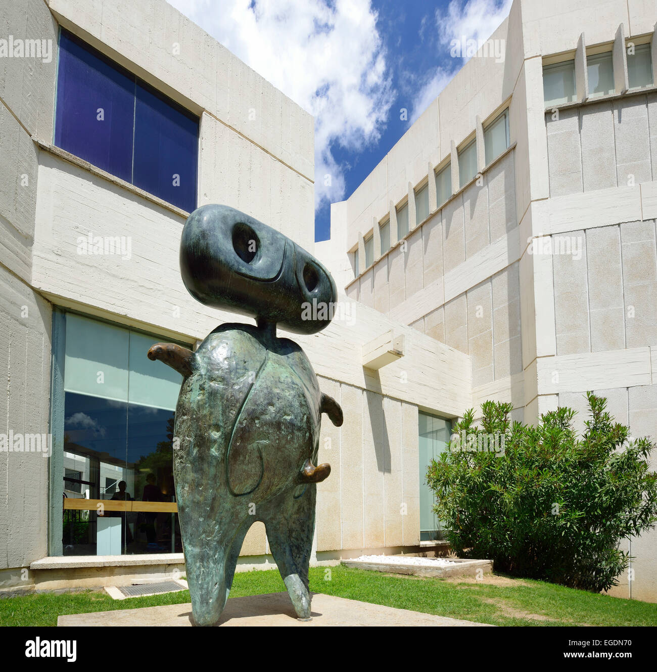 Fundacio Joan Miro, fondation Joan Miro, l'architecte Josep Lluis Sert, Montjuïc, Barcelone, Catalogne, Espagne Banque D'Images