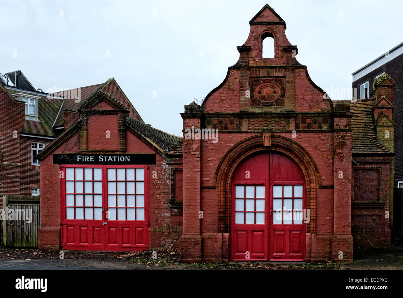 Byfleet Village Victorian Fire Station 1885 Banque D'Images