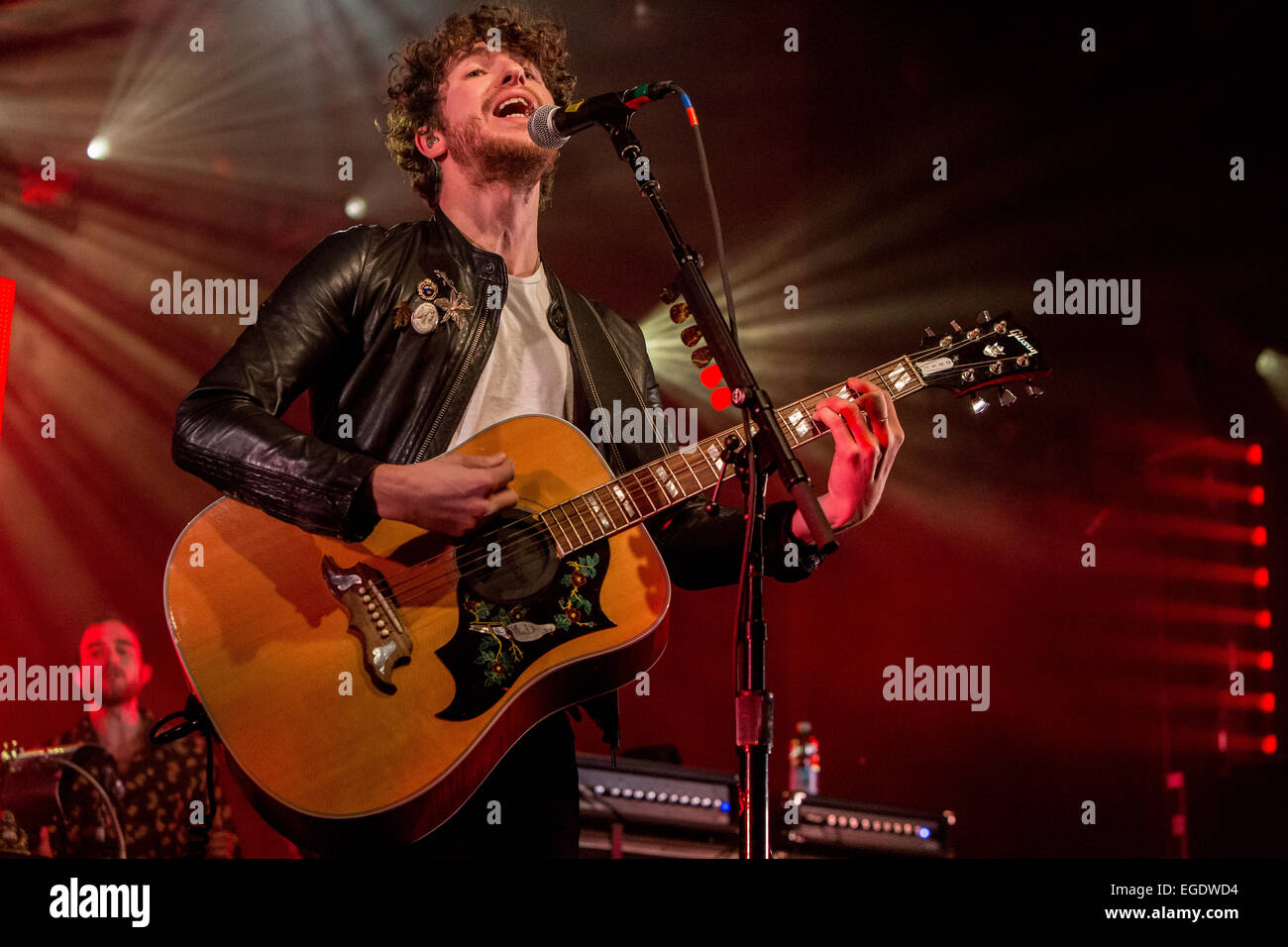 Milan, Italie. 22 Février, 2015. Le groupe de rock indépendant britannique effectue The Kooks live music club fabrique à présente le nouvel album "écouter" Crédit : Rodolfo Sassano/Alamy Live News Banque D'Images