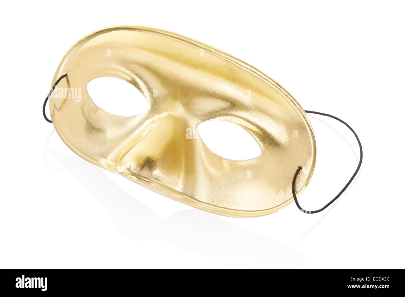 Masque d'or de carnaval Banque D'Images