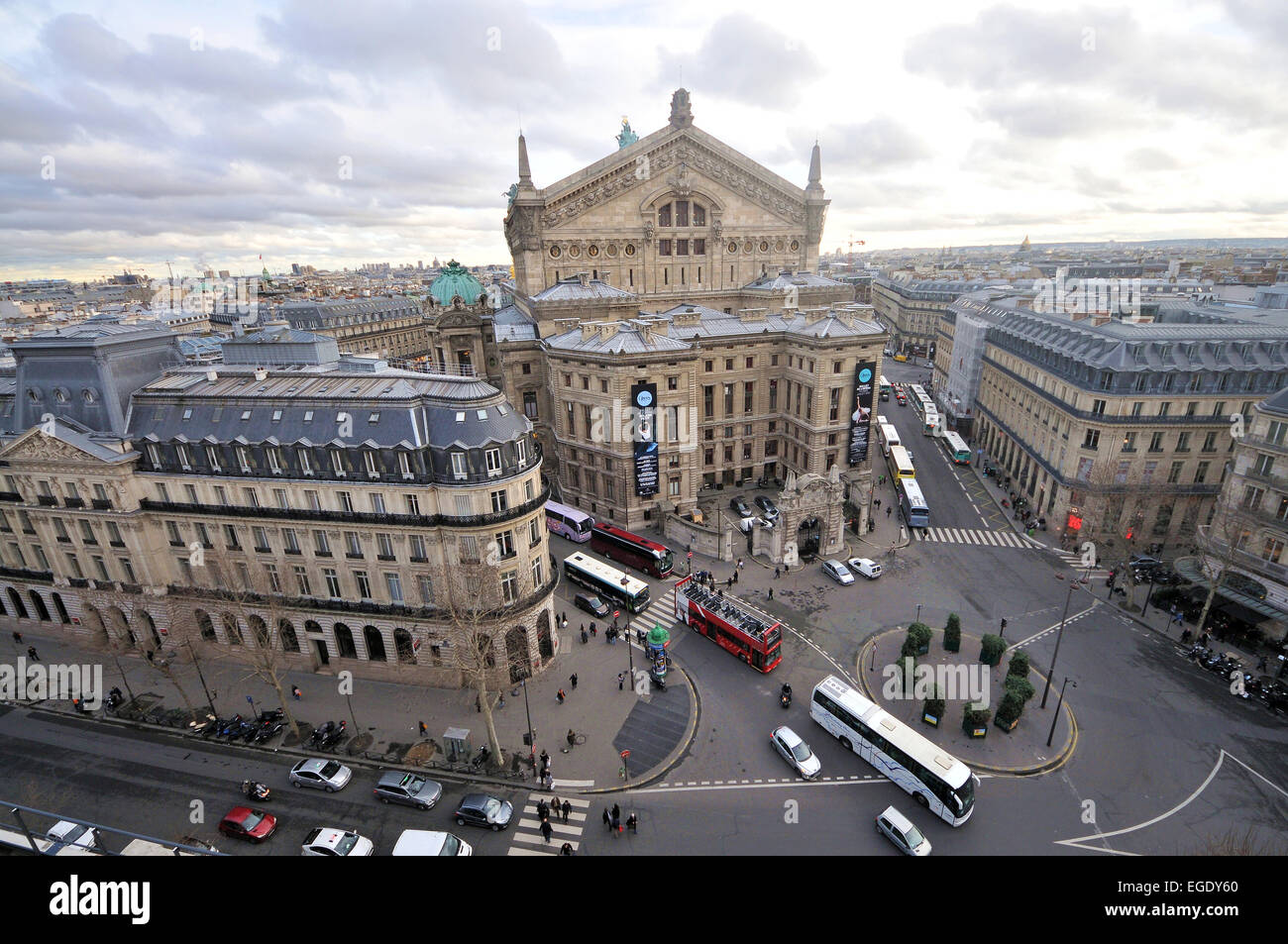 Opera House à partir de la Galerie Lafayette, Paris, France Banque D'Images