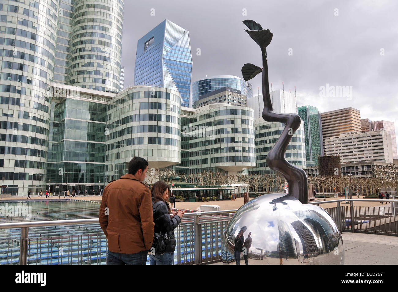 À la Défense, Paris, France Banque D'Images