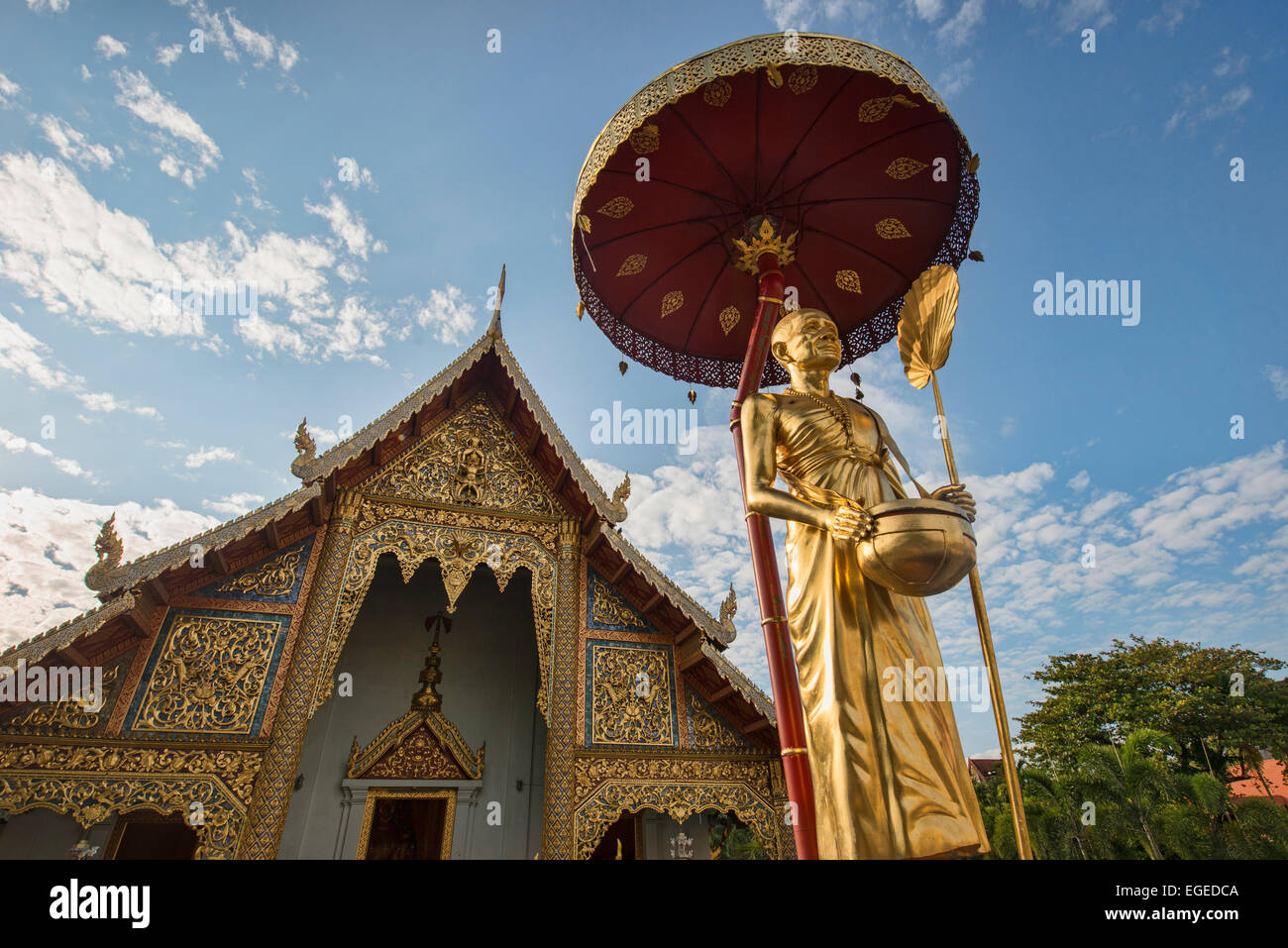 Wat Phra Singh de Chiang Mai, Thaïlande Banque D'Images