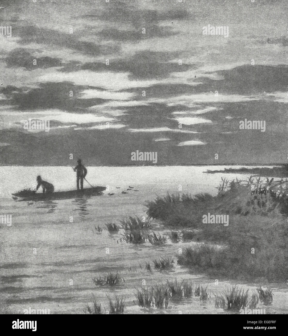 Éteindre les leurres - la chasse aux canards, 1916 Banque D'Images