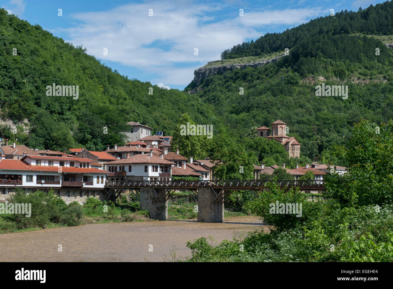 Pont sur la rivière Yantra, Veliko Tarnovo Banque D'Images