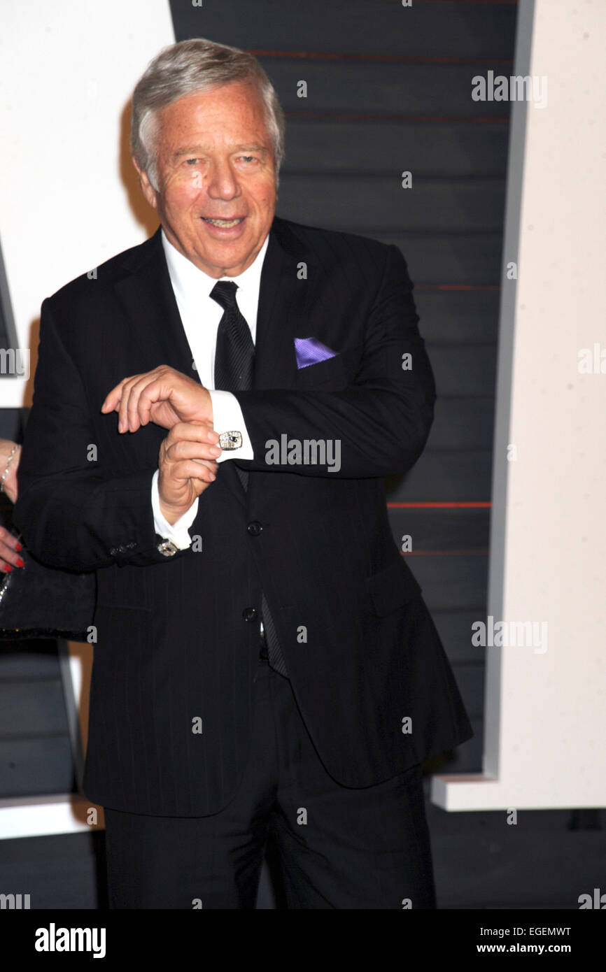 Robert Kraft participant à la Vanity Fair Oscar Party 2015 le 22 février 2015 à Beverly Hills, en Californie./photo alliance Banque D'Images