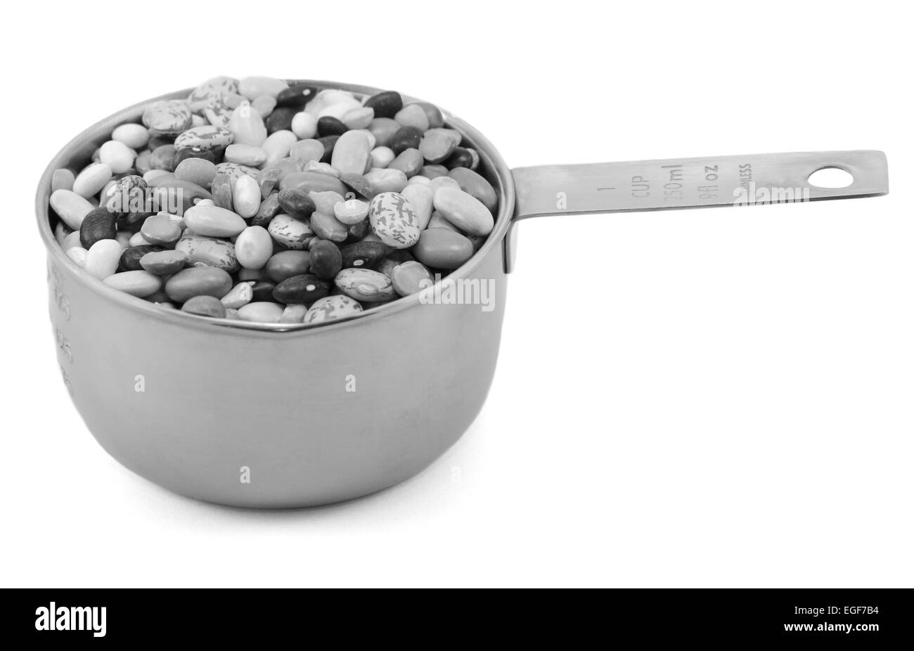 Haricots secs mélangés - black turtle haricots, flageolets, haricots pinto, haricots bruns, haricots et pois fendus Banque D'Images