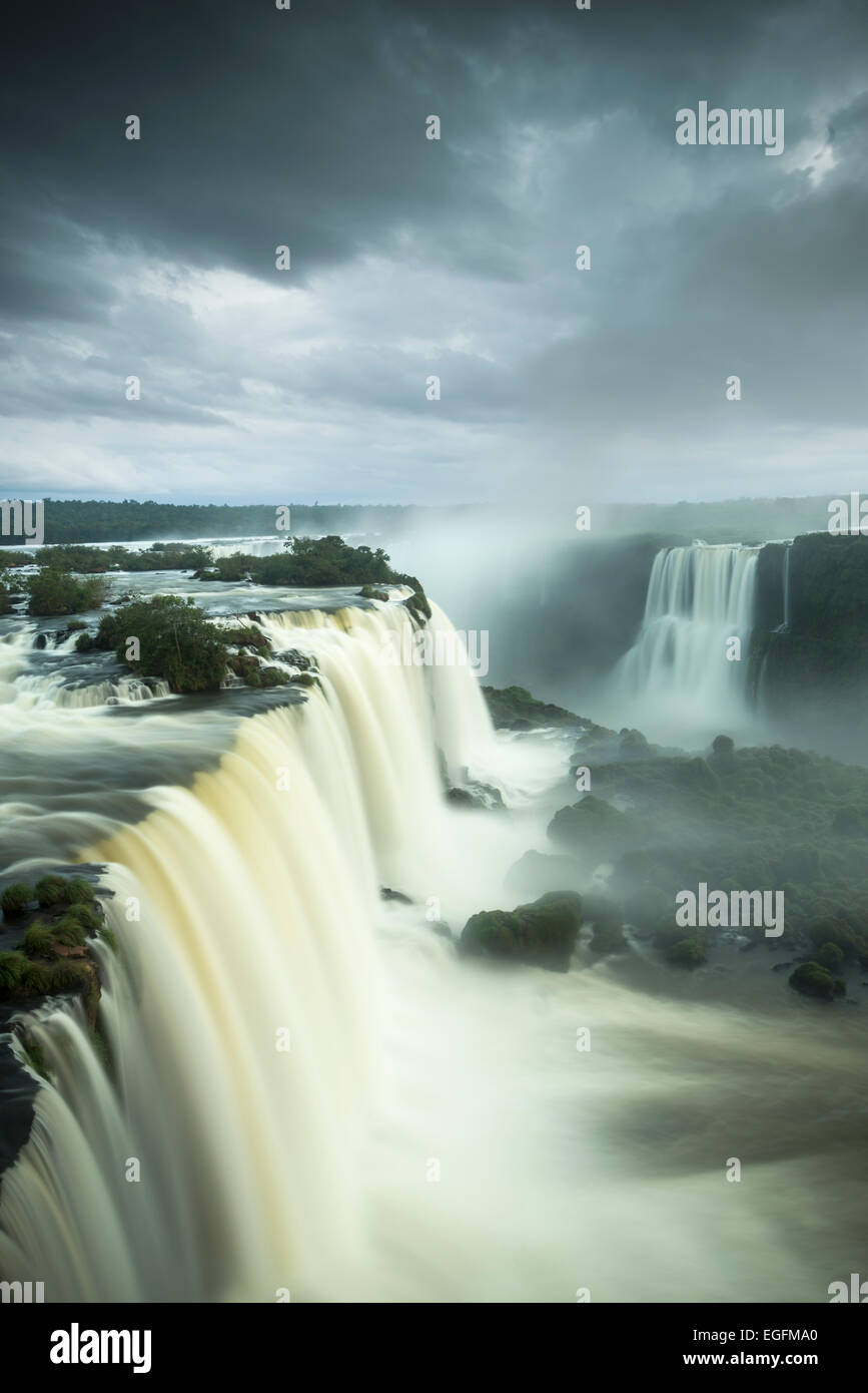 Garganta do Diablo, Foz do Iguaçu, Parque Nacional do Iguaçu, Brésil Banque D'Images