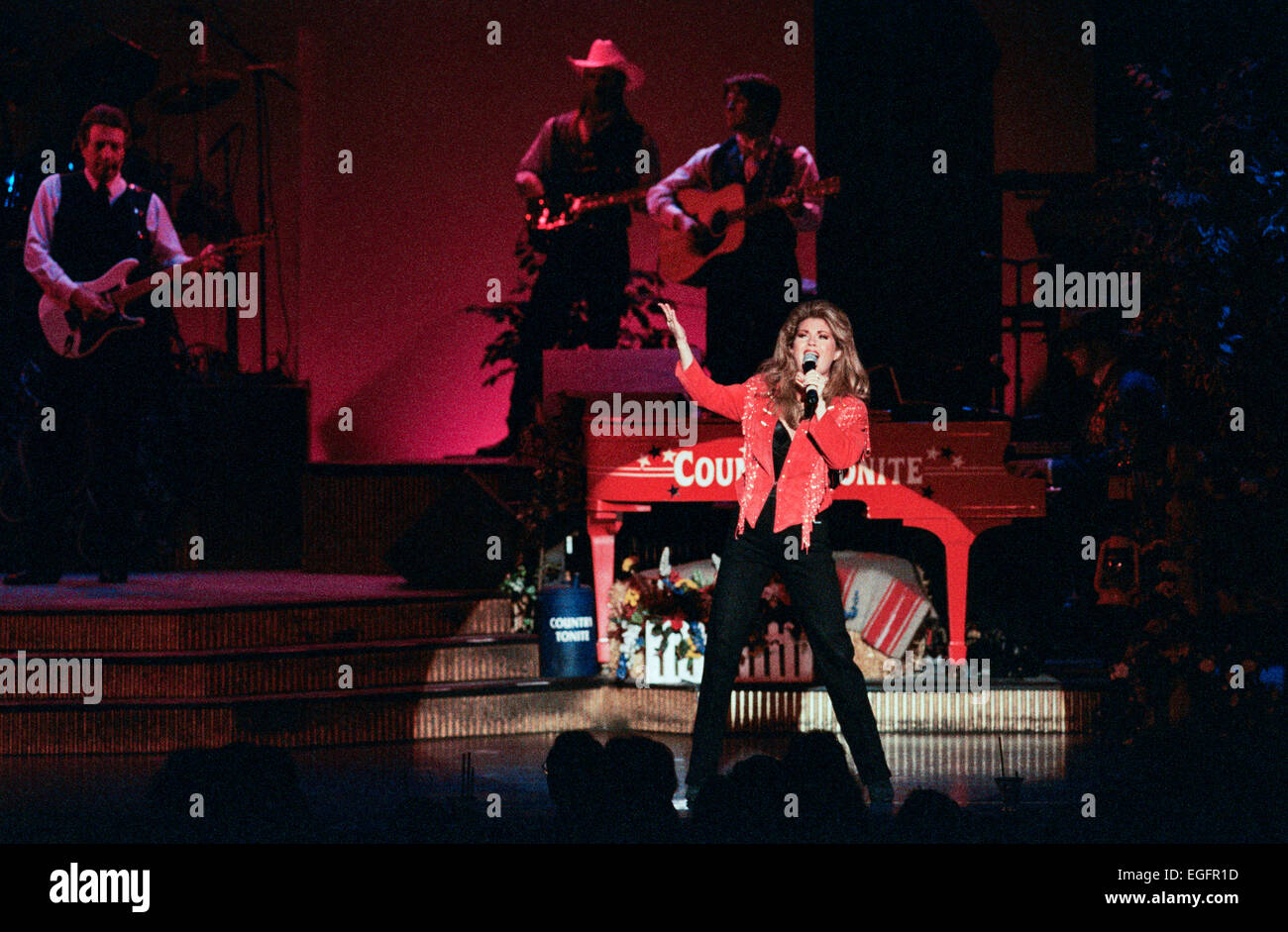 LAS VEGAS, NV - 10 novembre - Les artistes interprètes ou exécutants sur scène à l'Aladdin Hotel de Las Vegas, Nevada, le 10 novembre 1997. Banque D'Images