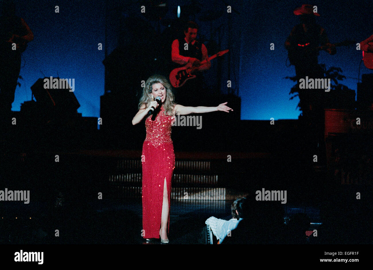 LAS VEGAS, NV - 10 novembre - Les artistes interprètes ou exécutants sur scène à l'Aladdin Hotel de Las Vegas, Nevada, le 10 novembre 1997. Banque D'Images