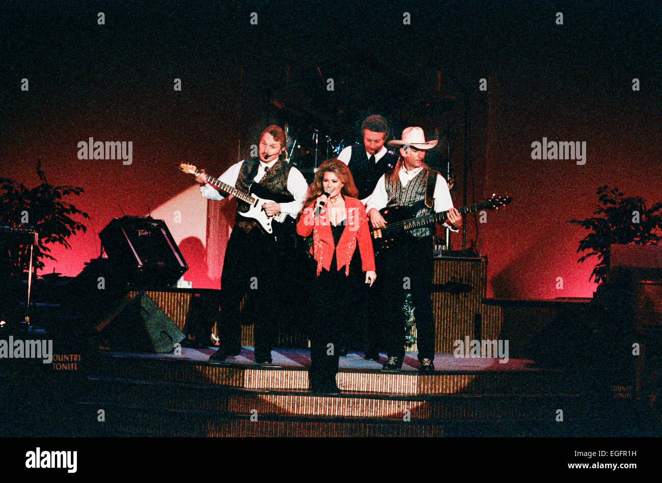 LAS VEGAS, NV - 10 novembre - Les artistes interprètes ou exécutants sur scène à l'Aladdin Hotel de Las Vegas, Nevada, le 10 novembre 1997. Banque D'Images