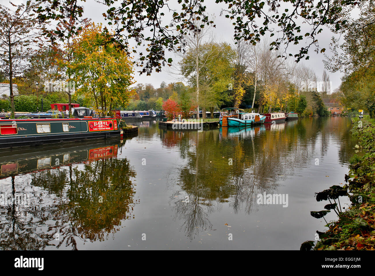 Kennet and Avon Canal ; Newbury Berkshire ; UK Banque D'Images