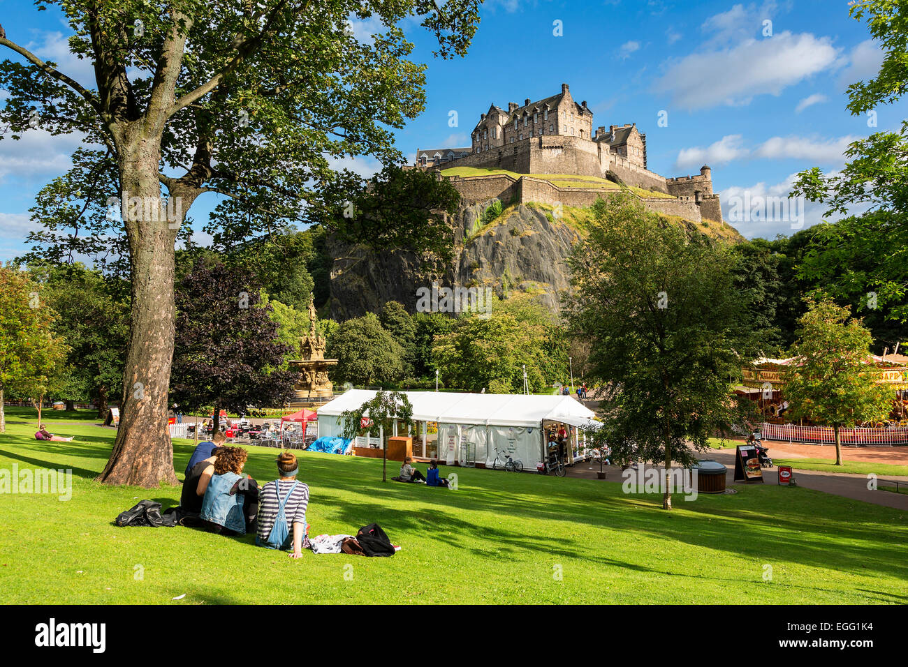 Princes Street Garden, Édimbourg Banque D'Images