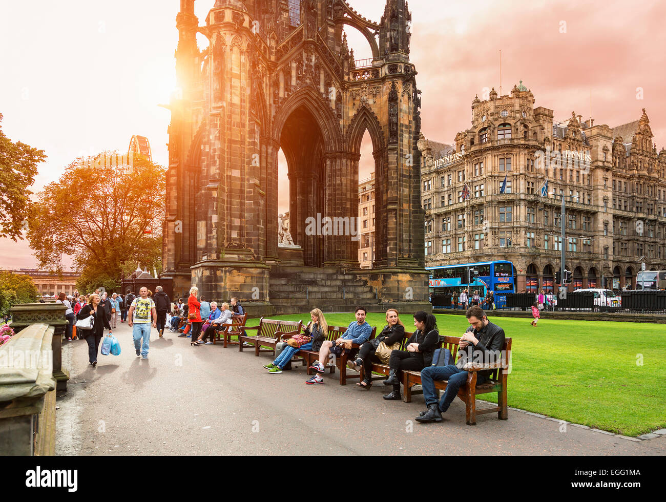 Princes Street Gardens, Édimbourg Banque D'Images