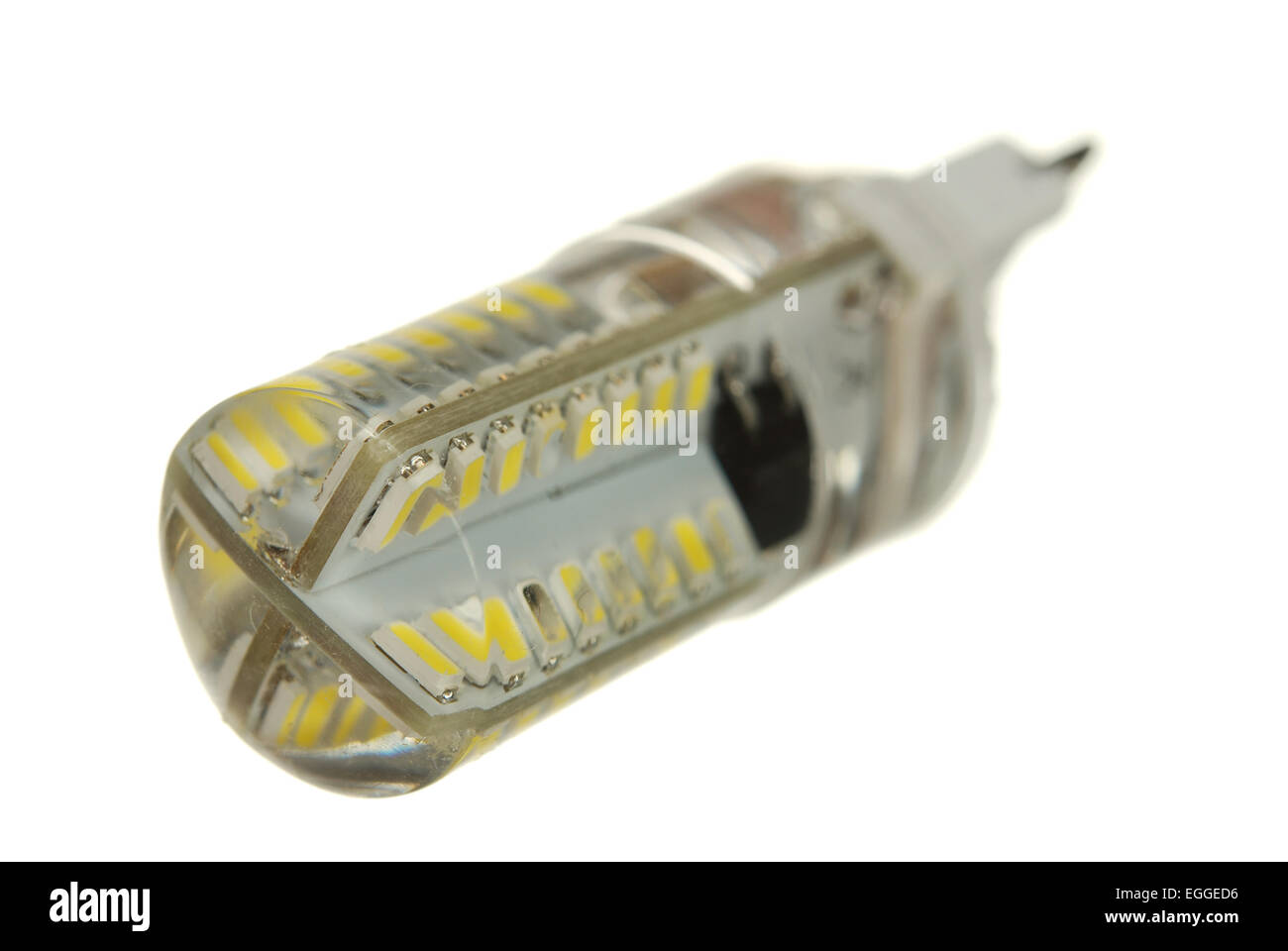 Lampe LED est isolé sur le fond blanc Banque D'Images