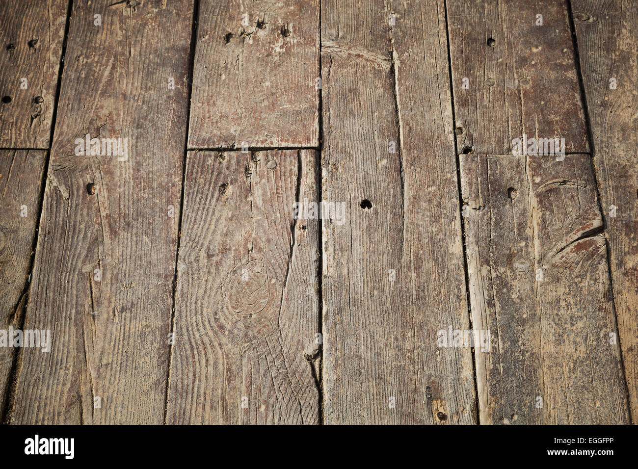 Plancher en bois brun texture de fond avec effet de perspective Banque D'Images