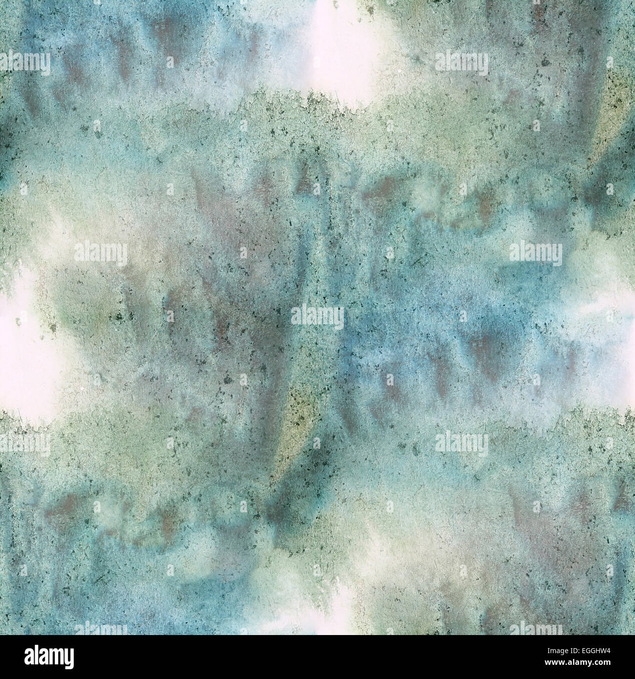 Seamless texture aquarelle art vert, bleu pour le papier peint Banque D'Images