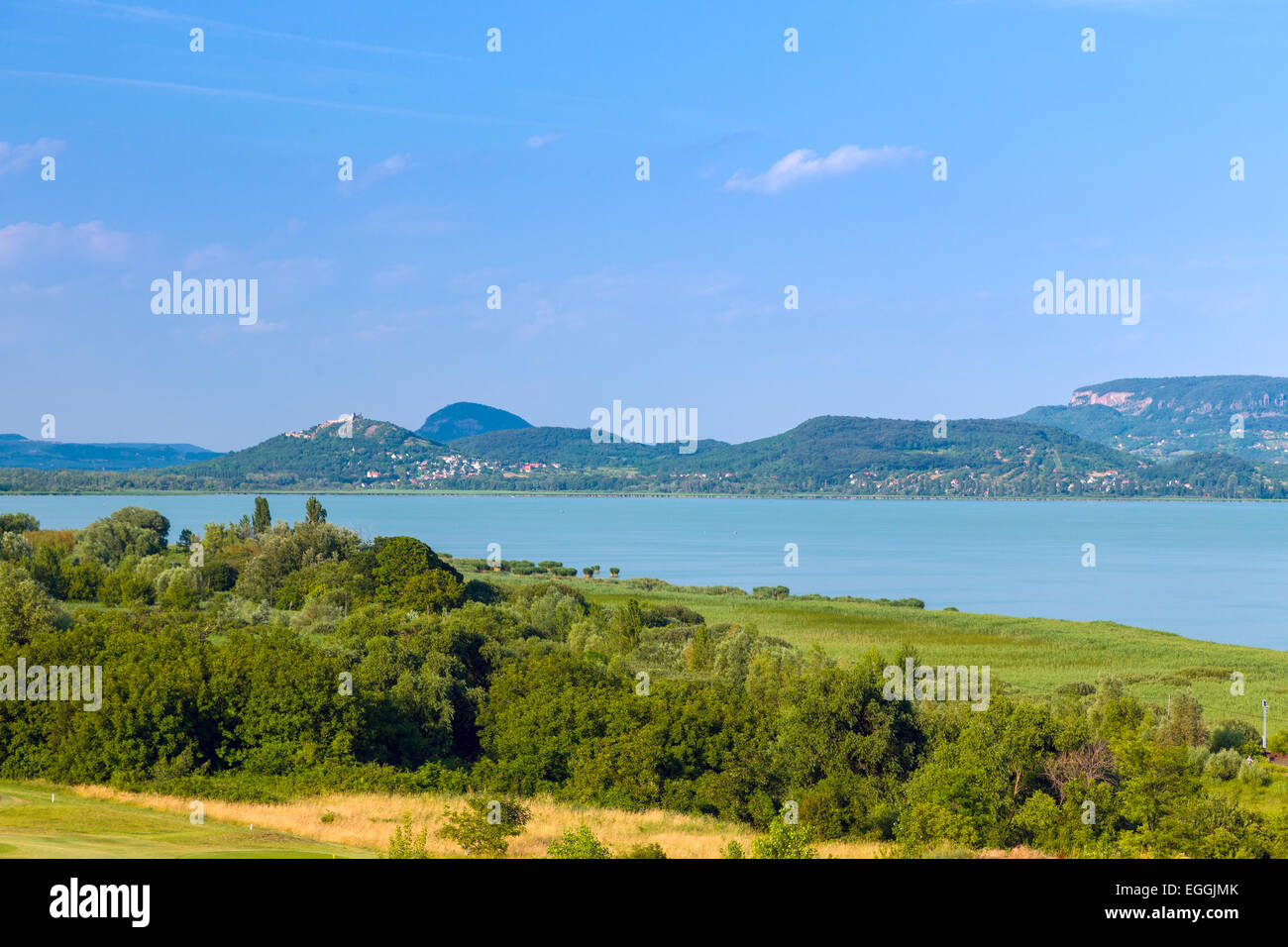 Paysage au Lac Balaton, Hongrie Banque D'Images