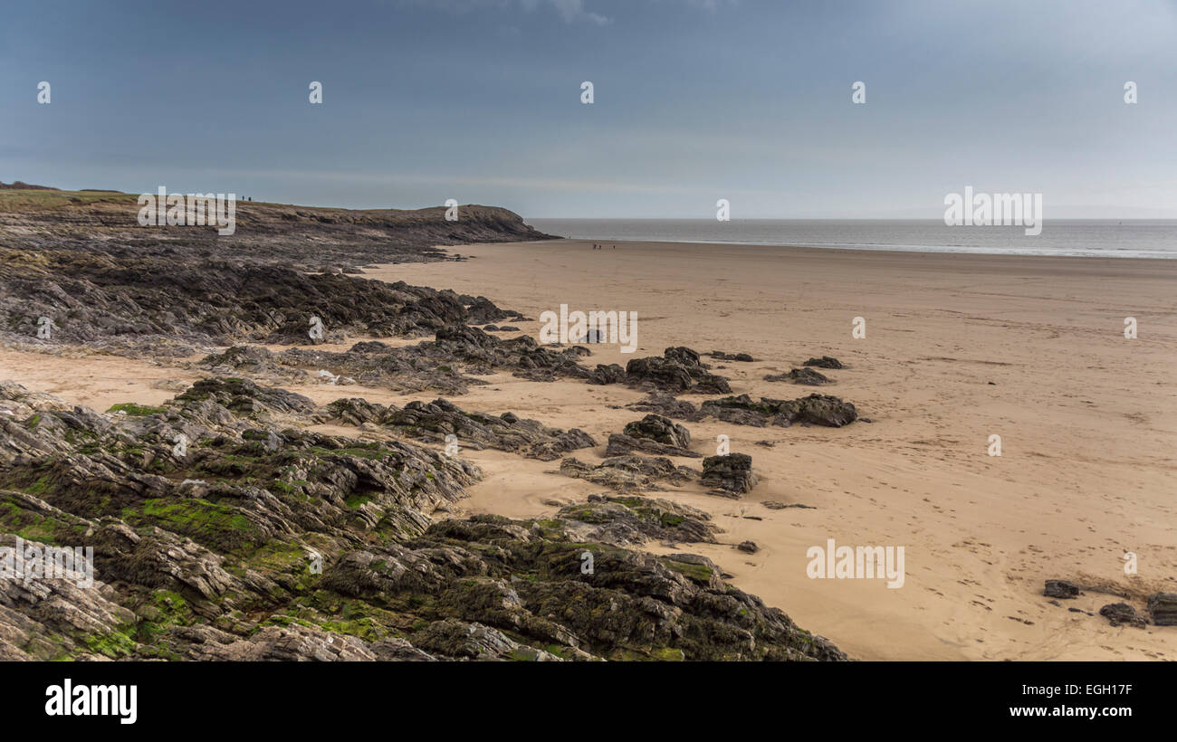 Plage de Barry Island, au Pays de Galles Banque D'Images