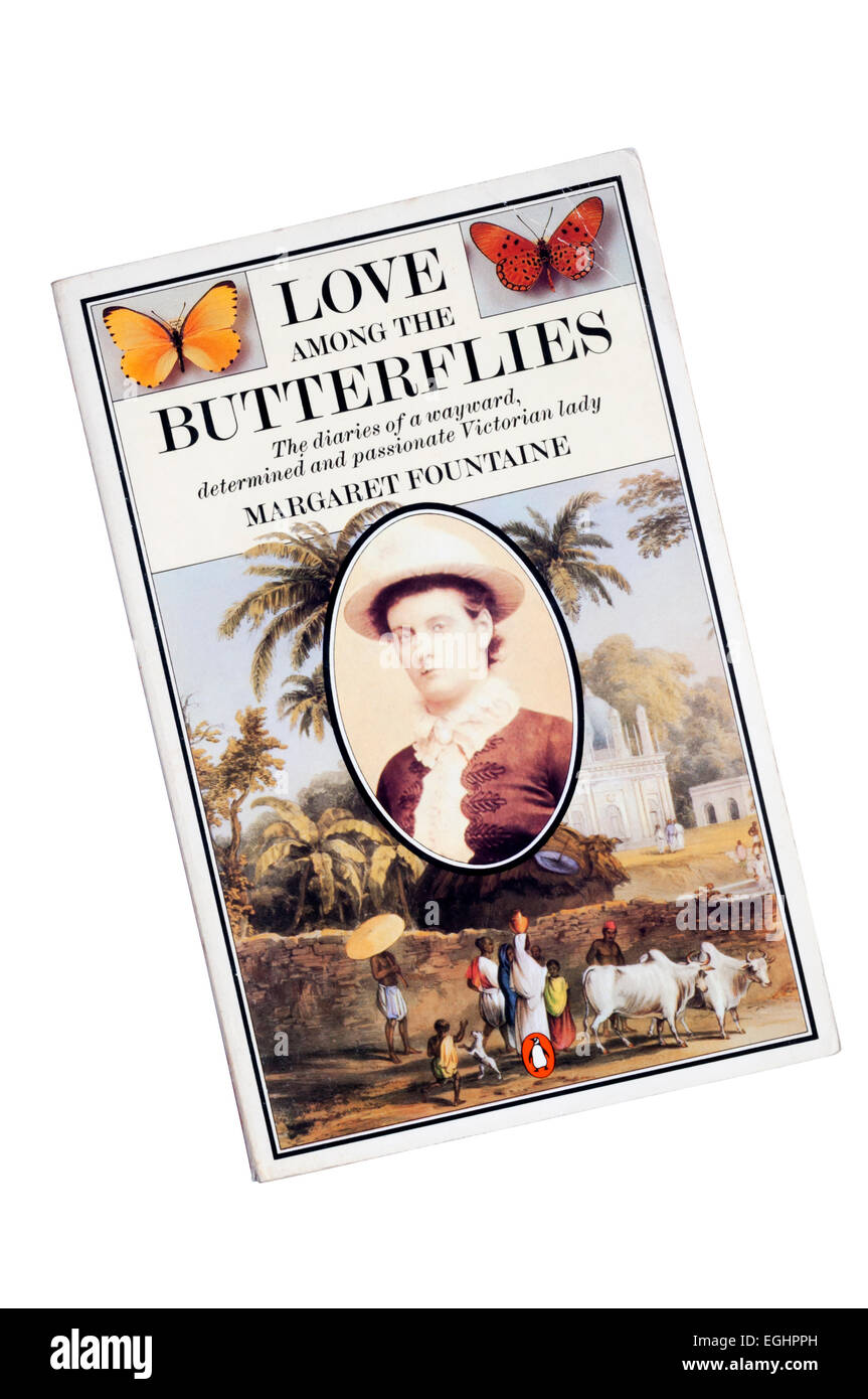 Une copie de l'amour parmi les papillons, les journaux de Margaret Fountaine, édité par W F Répondre et publié par Penguin en 1982. Banque D'Images