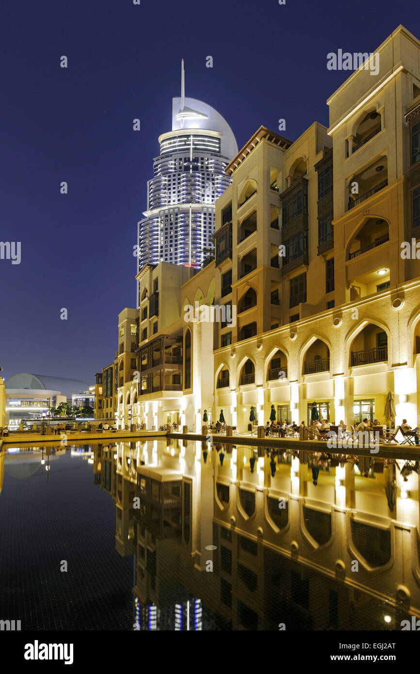Hôtel 5 étoiles, l'adresse, le Souk Al Bahar, Downtown Dubai, Dubaï, Émirats arabes unis, Banque D'Images