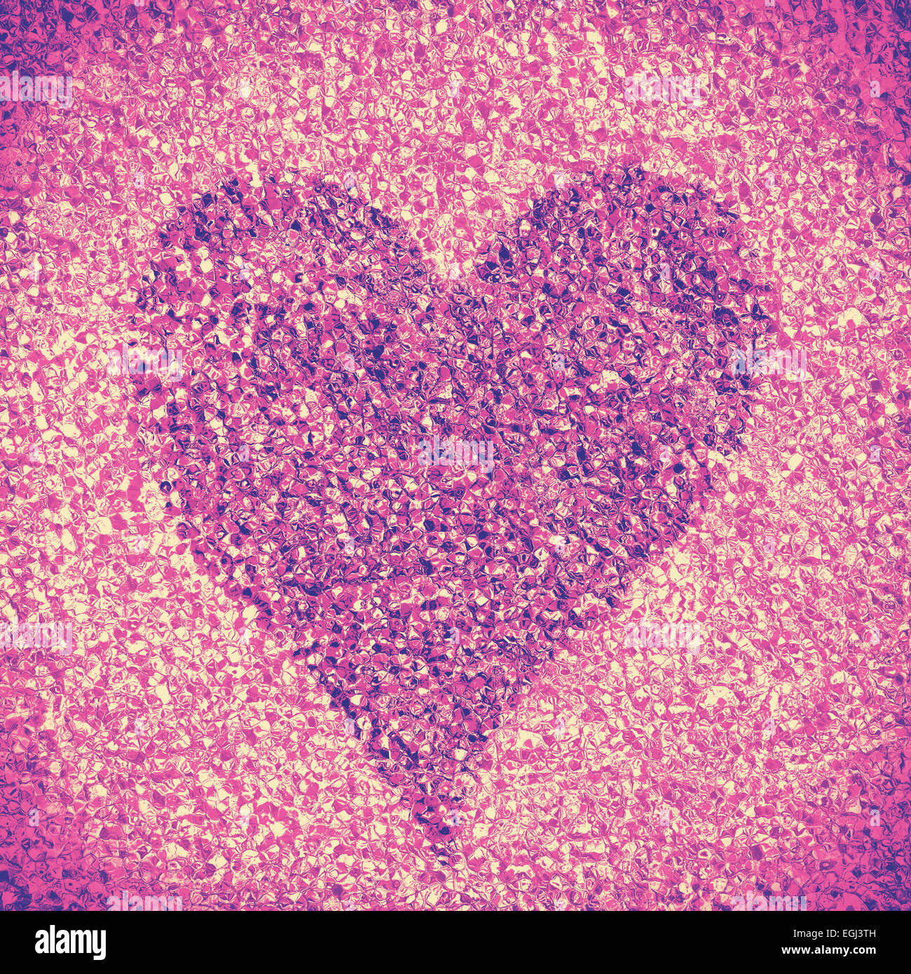 Grunge fond du cœur faite de formes abstraites. Banque D'Images