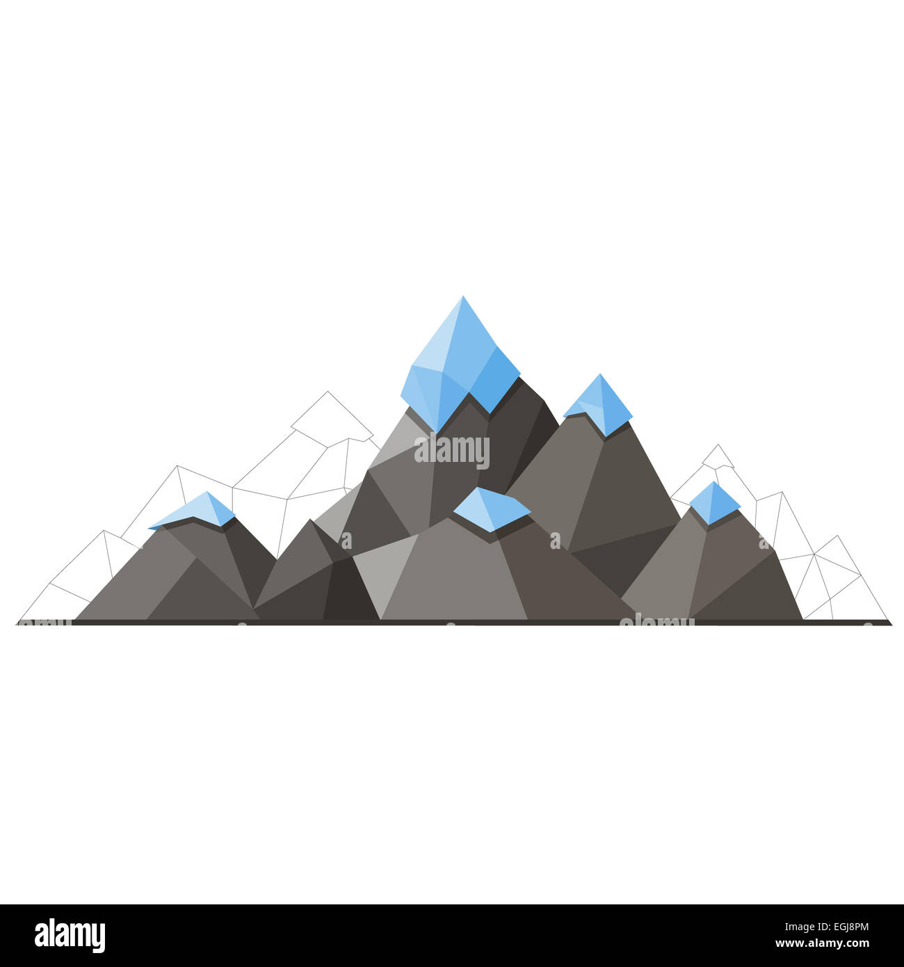 Design montagne sign Banque D'Images