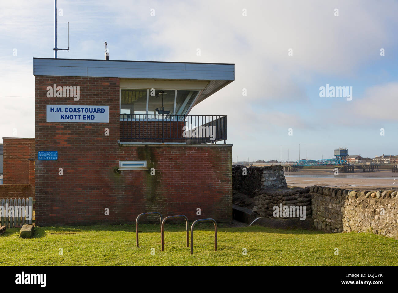 H M au garde-côtes Knott Fin sur Mer, Lancashire Banque D'Images