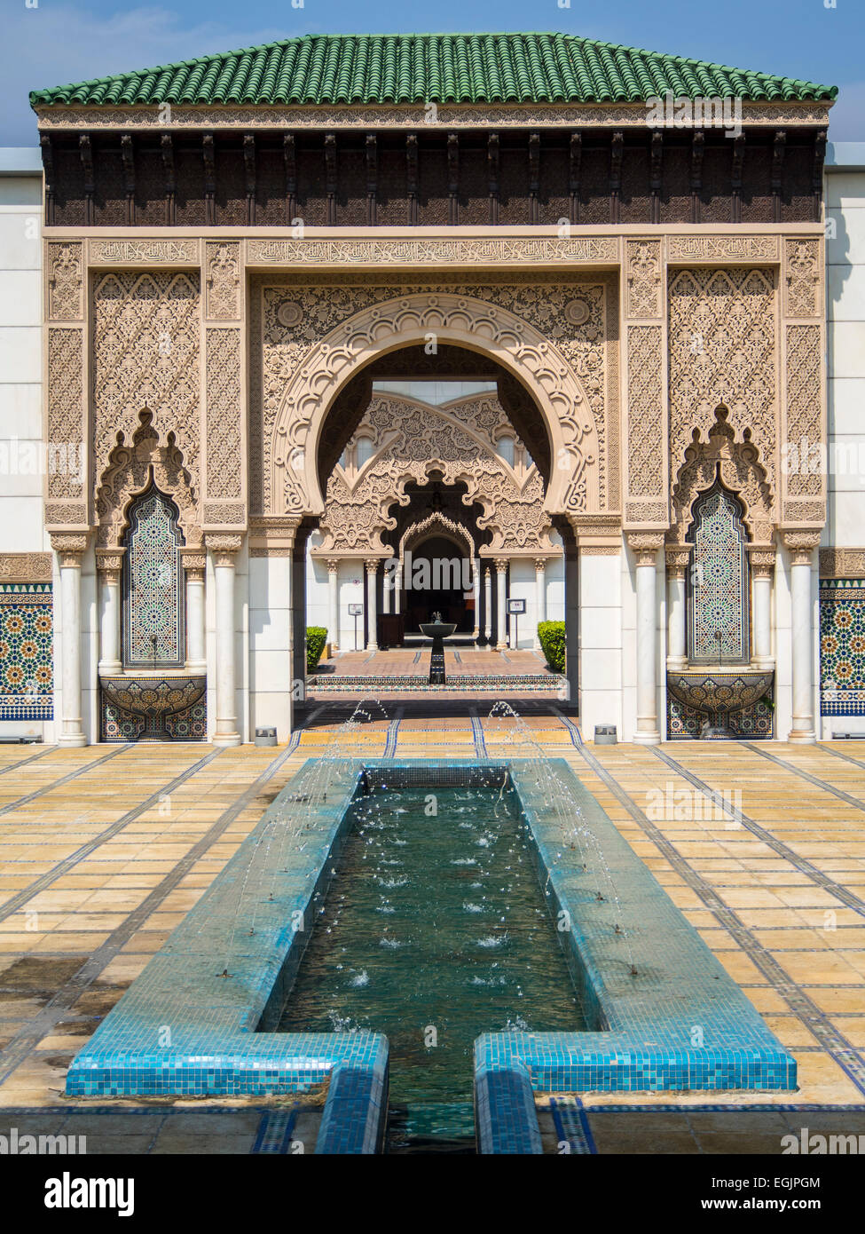 L'intérieur du pavillon marocain à Putrajaya, Malaisie Banque D'Images