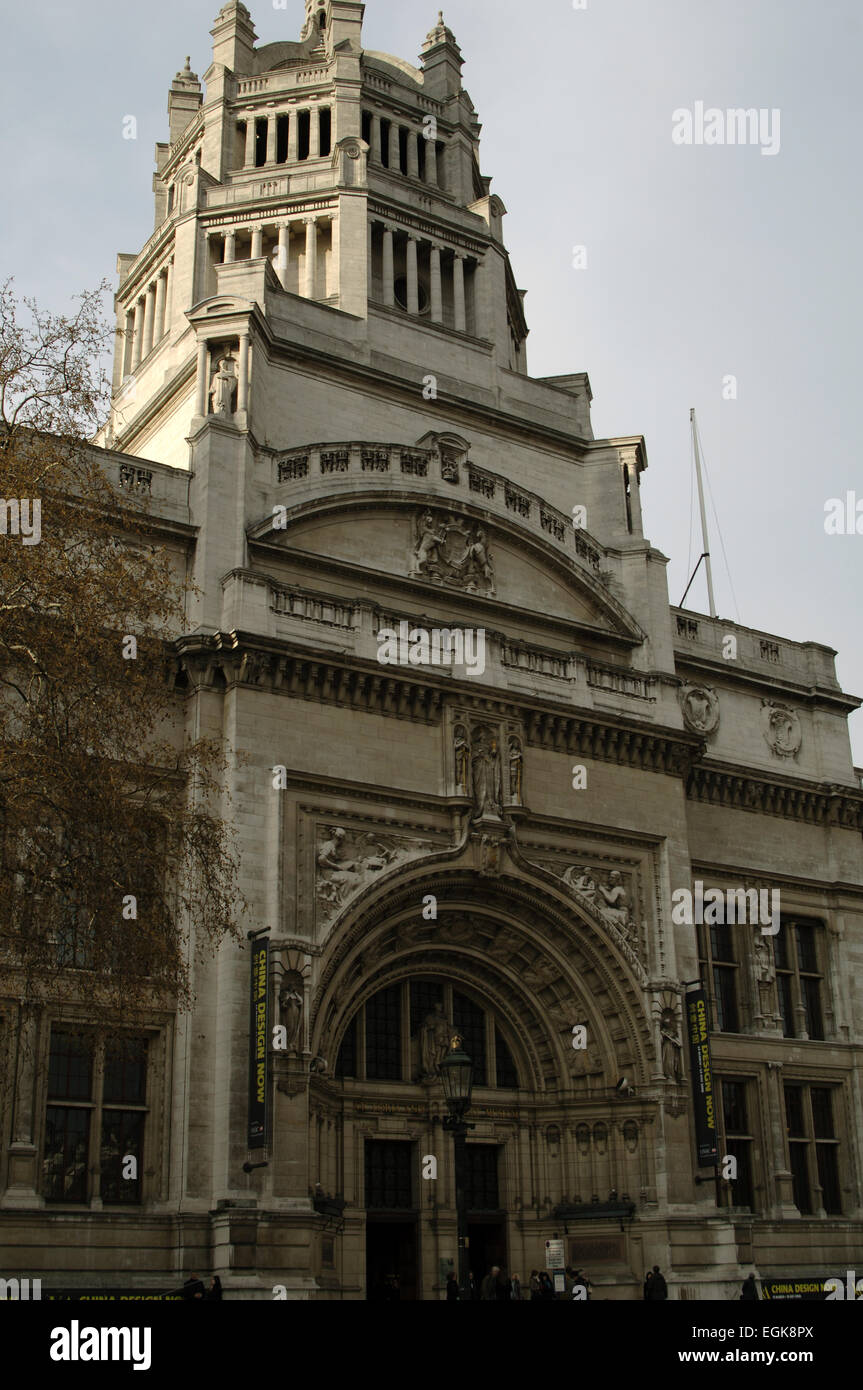 L'Angleterre. Londres. Victoria and Albert Museum. De l'extérieur. Banque D'Images