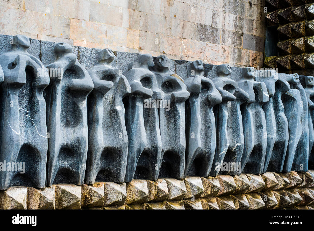 "La sculpture des Apôtres. Banque D'Images