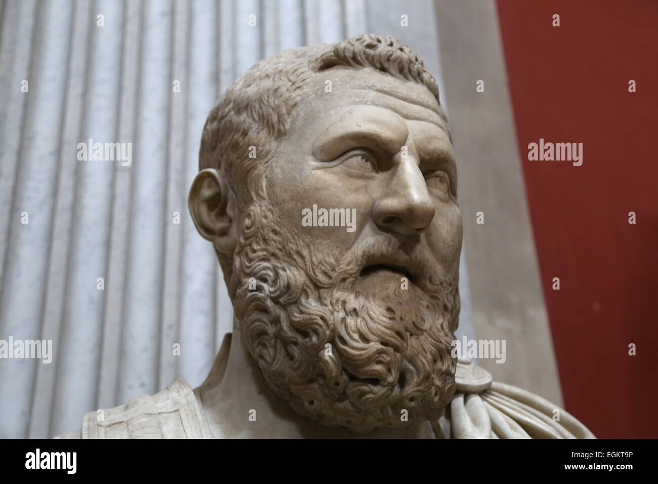 Gaius Fulvius Plautianus (150-250 AD). Membre de la gens romaine Fulvia. Préfet Commandant de la garde prétorienne. Portrait. Banque D'Images