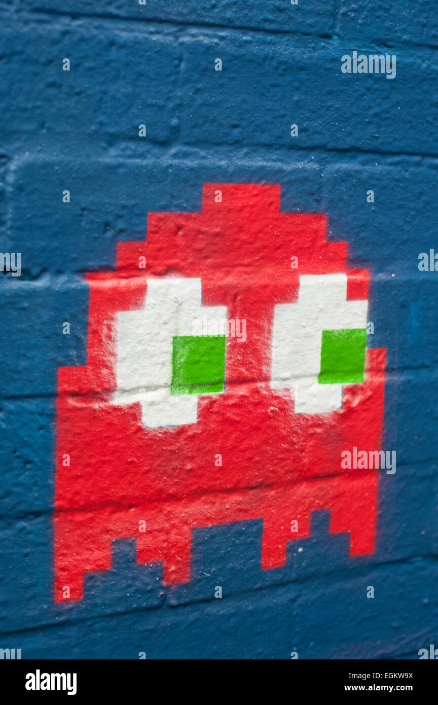 PAC MAN GHOST Banque D'Images