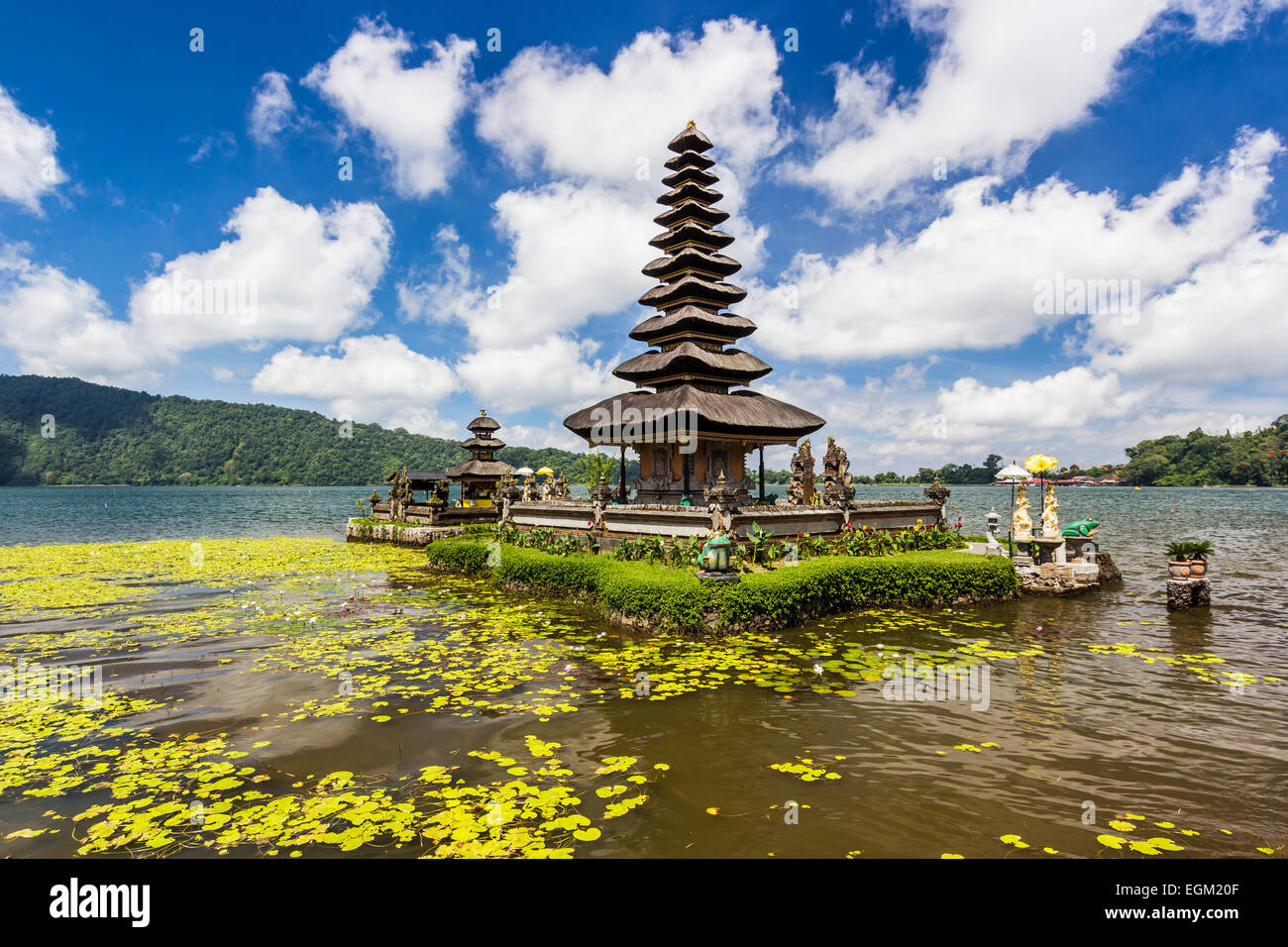 Lake Bratan, Pura Ulun Danu Bratan temple Banque D'Images