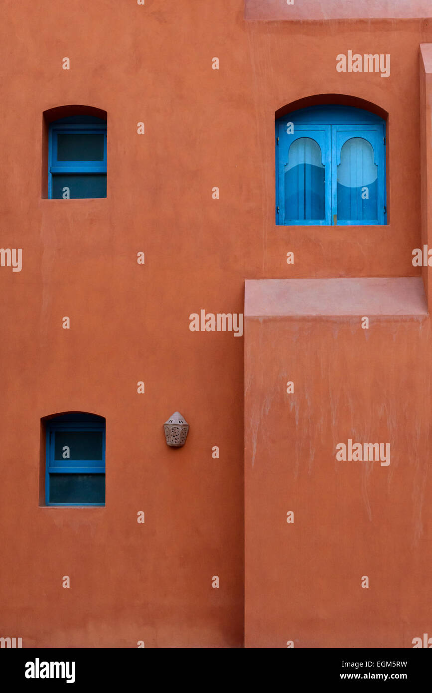 Hôtel fermé en El Wekala Taba Heights, l'Égypte. Banque D'Images