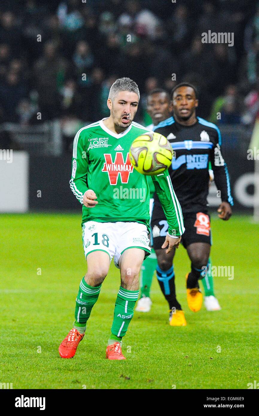 Fabien LEMOINE - 22.02.2015 - Saint Etienne/Marseille - 26ème journée de Ligue1.Photo : Jean Paul Thomas/Icon Sport Banque D'Images