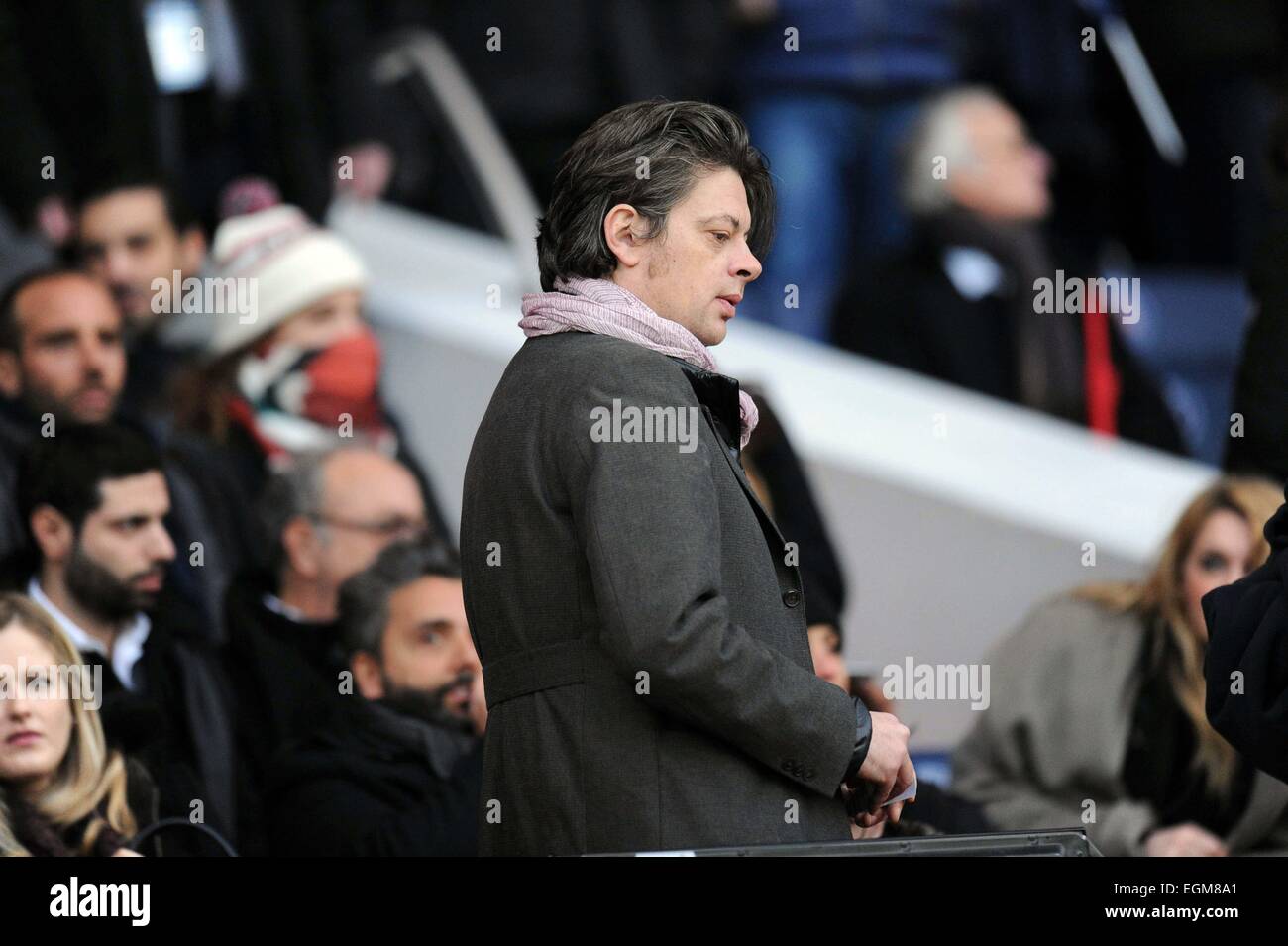 Benjamin Biolay - 21.02.2015 - Paris Saint Germain/Toulouse - 26eme journée de Ligue 1.Photo : Johnny Fidelin/Icon Sport Banque D'Images